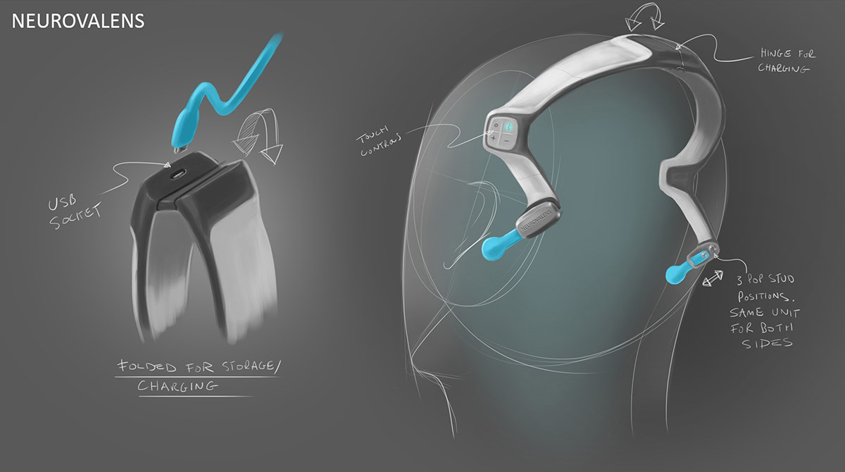 Modius - Weightloss Headband Concept sketch 1