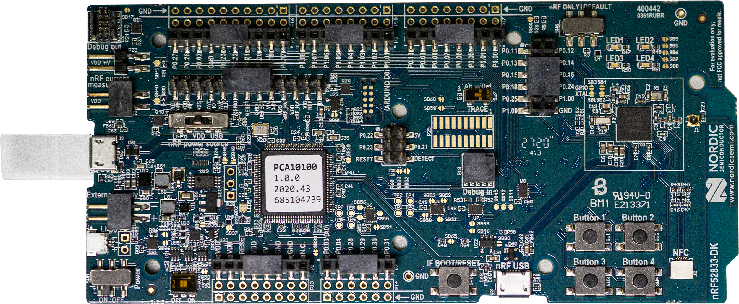 Nordic Bluetooth Prototyping Board